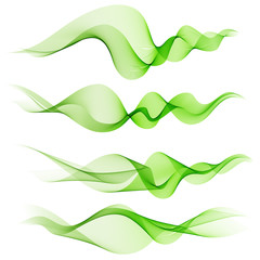 Abstract colorful transparent wave