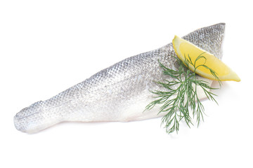Raw Fillet of Sea Bass