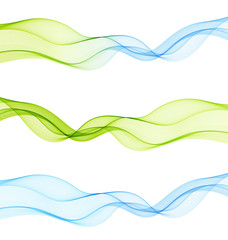 Abstract colorful transparent wave