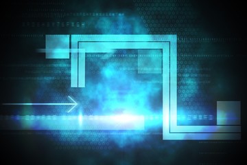 Blue and black technology design