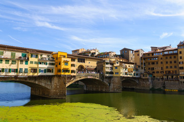 Fototapeta na wymiar Ponte Vecchio - Historic centre of Florence in Italy