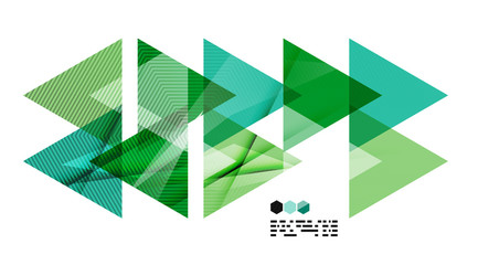Bright green geometric modern design template