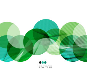 Bright green geometric modern design template