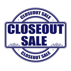 closeout sale stamp
