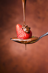 fragola con cioccolato