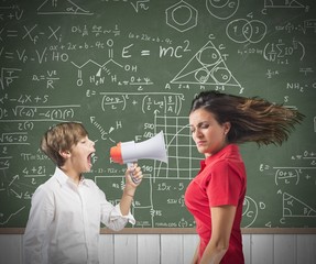 Child yells at her teacher