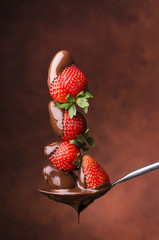 fragole con cioccolato