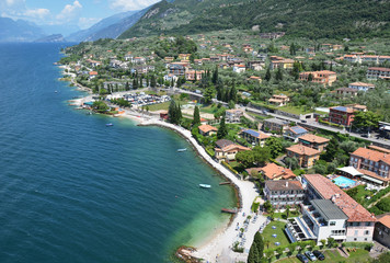 Naklejka na ściany i meble Malcesine - a beautiful relaxed town at lake Garda, Italy