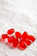 heap of red candies