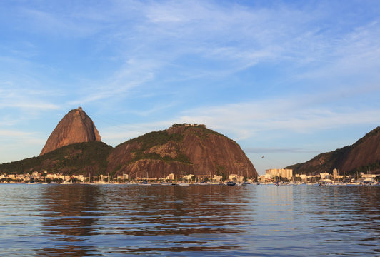 Mountain Sugarloaf and district Urca, Rio de Janeiro