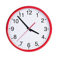 Five to four on round clock face
