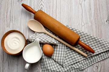 Cooking concept. Ingredients and kitchen tools