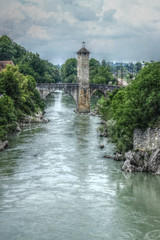 Fototapeta na wymiar pont vieux Orthez