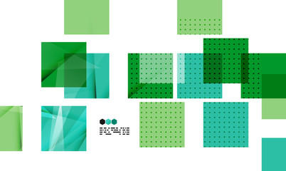 Bright green geometric modern design template