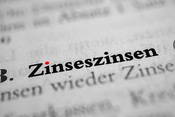 Zinseszinsen - roter i-Punkt