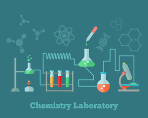 Chemistry research concept