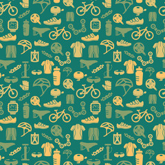 Fototapeta premium Bike seamless pattern