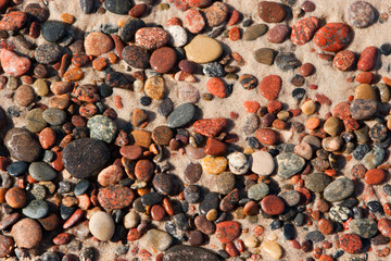Pebbles on the sand