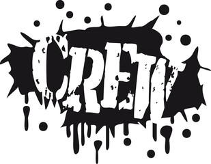 Farbabdruck Stempel Cool Graffiti Crew