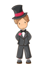 Cartoon groom