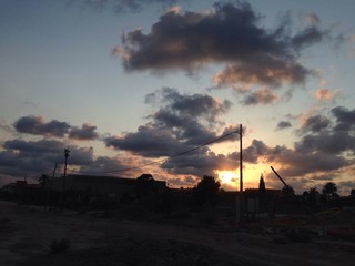 Atardecer con nubes