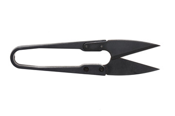 Small scissors isolated on white background without shadows