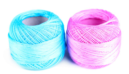 Colorful clews isolated on white