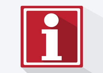 Information sign icon