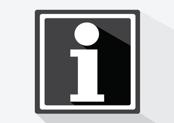 Information sign icon