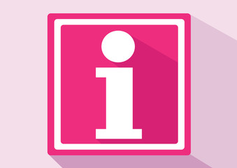 Information sign icon
