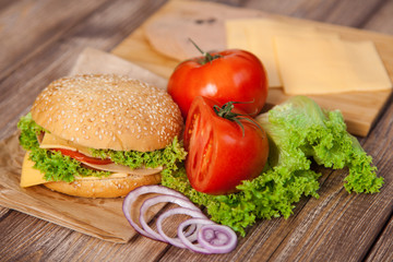 Hamburger ingredients