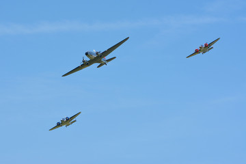 trois avions de collection