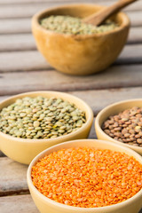 Dried orange lentils