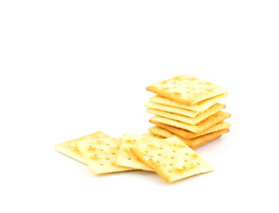 Cracker isolated on white background