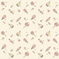 Seamless candy pattern