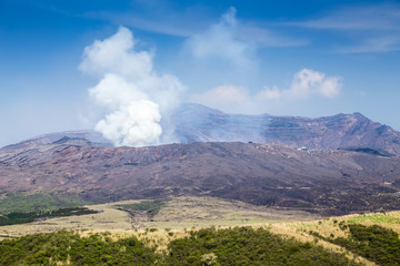 阿蘇の噴火口