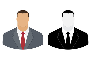 User icon of man in business suit