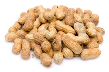 Heap of whole peanuts