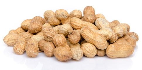 Heap of whole peanuts