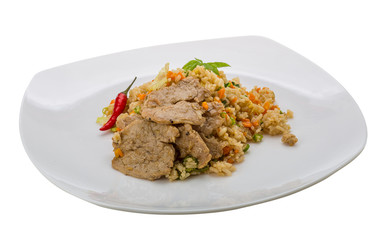 Fried rice with pork