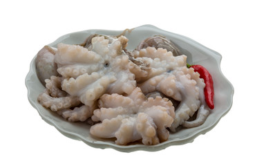Raw octopus