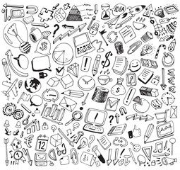 business theme pattern, vector illustration