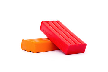 clay isolated on white