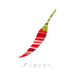 Vector of vegetable, chili pepper icon