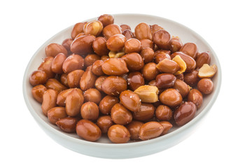 Fried peanuts heap
