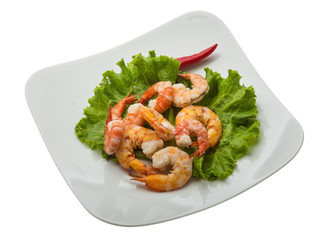 Unshelled king prawn