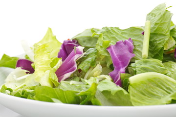 Healthy food of fresh green vegetables salad