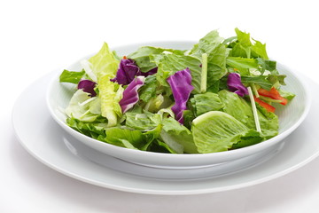Healthy food of fresh green vegetables salad