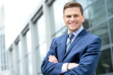 Portrait of handsoem young entrepreneur
