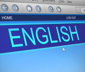 English language concept.